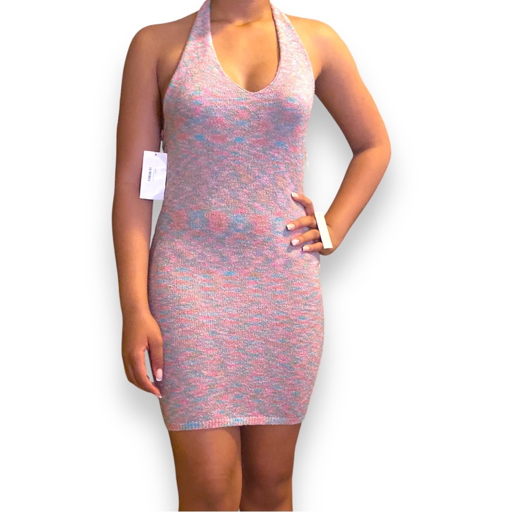 Thinkable Tie Up Multicolor Mini Dress Women’s L
